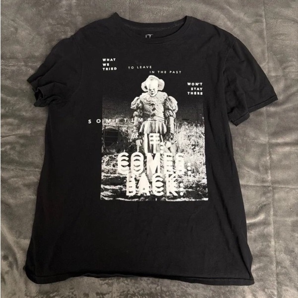 Chapter Black Graphic Tee with White Print